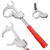 Adjustable Design Faucet Wrench Aluminum Zinc Zinc Alloy Sink Repair Tool Plumbing Wrench  Bathroom Use
