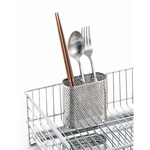 PEARL METAL Stainless Steel Perforated Dish Drainer Pocket, At Aqua, HB-3943, Silver