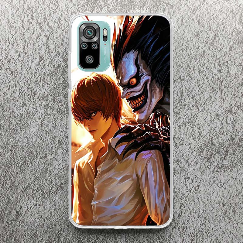 N-Note D-Death Ягами Лайт Мягкий чехол для Xiaomi Redmi Note 10 9 9S 8 Pro 7 9T 5 Чехол для телефона Mi 11T 12T 10T 12 11 Lite 6X A3 Cov