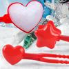 Heart Shaped Snowball Maker Clip Winter Sand Ball Mold Plastic Clamp Toy 2021