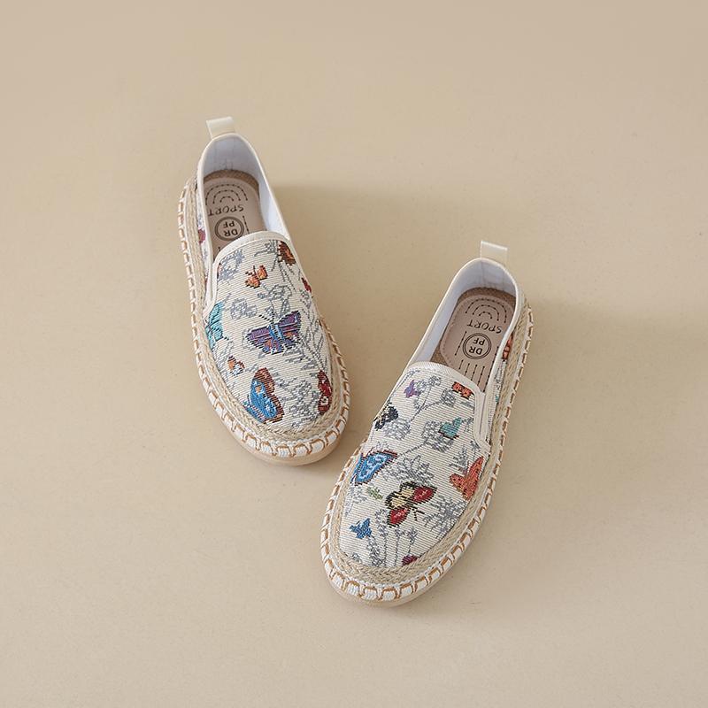 Оригинальные копии аксессуаров для женщин Эспадрильи женские летние удобные женские туфли на распродаже Лоферы Холщовые трендовые