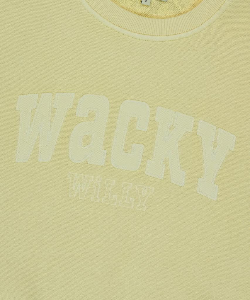 WACKY WILLY Women'S Semi-Overfit Pigment Sweatshirt Yellow