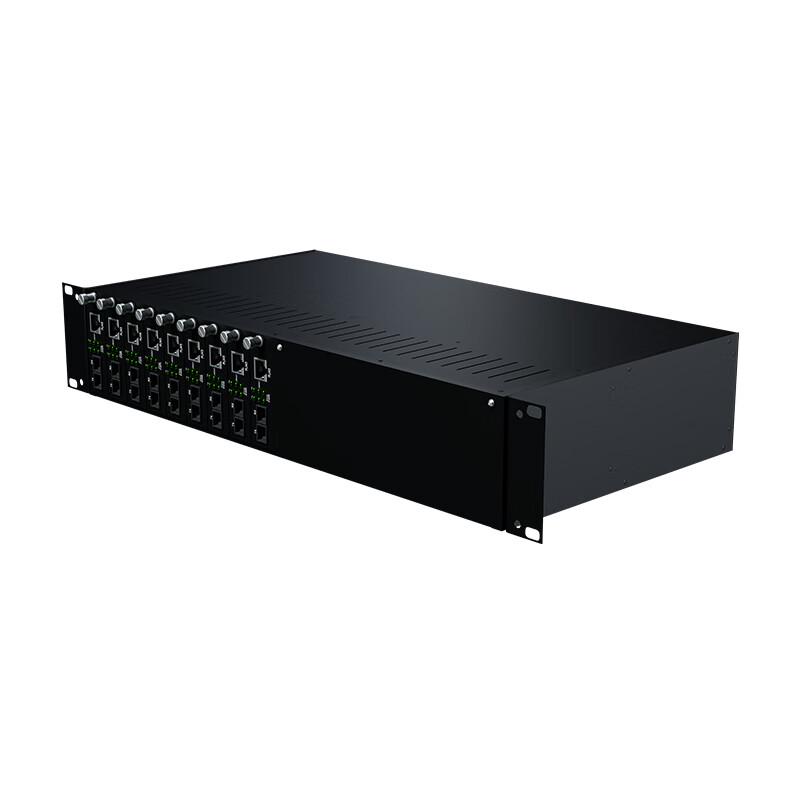 keepLINK KP-9000-2U-2P-3S14 14-Slot Fiber Transceiver Rack