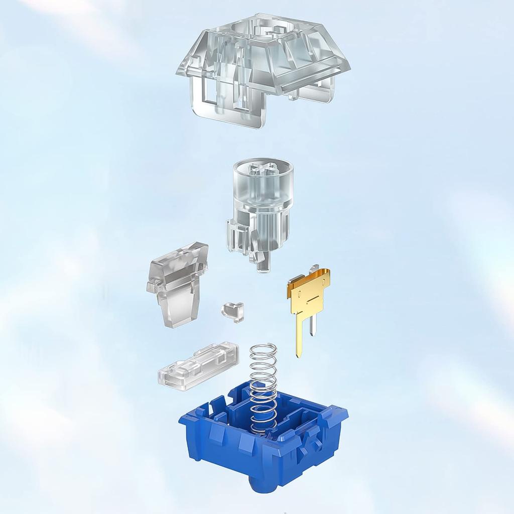 DRAOZA Kailh Box Mechanical Keyboard Switch Silent PRO Linear Silent Switch Silent Kailh Island 36 Deep-Sea (Linear Pieces)