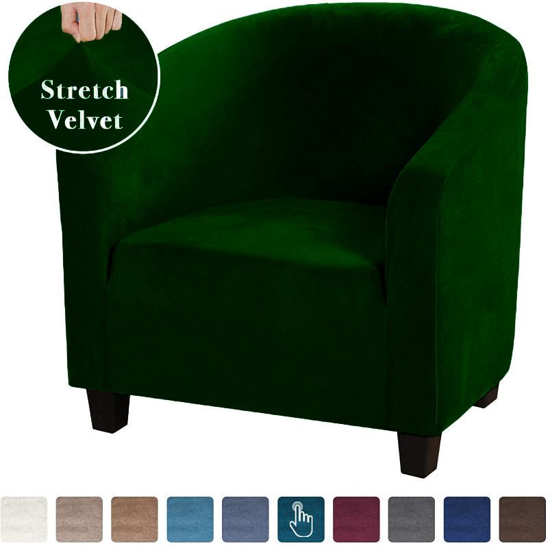 Эластичный чехол для дивана, бархатный чехол для ванны, противоскользящий чехол для мебели, эластичная ткань, супер мягкий чехол для дивана