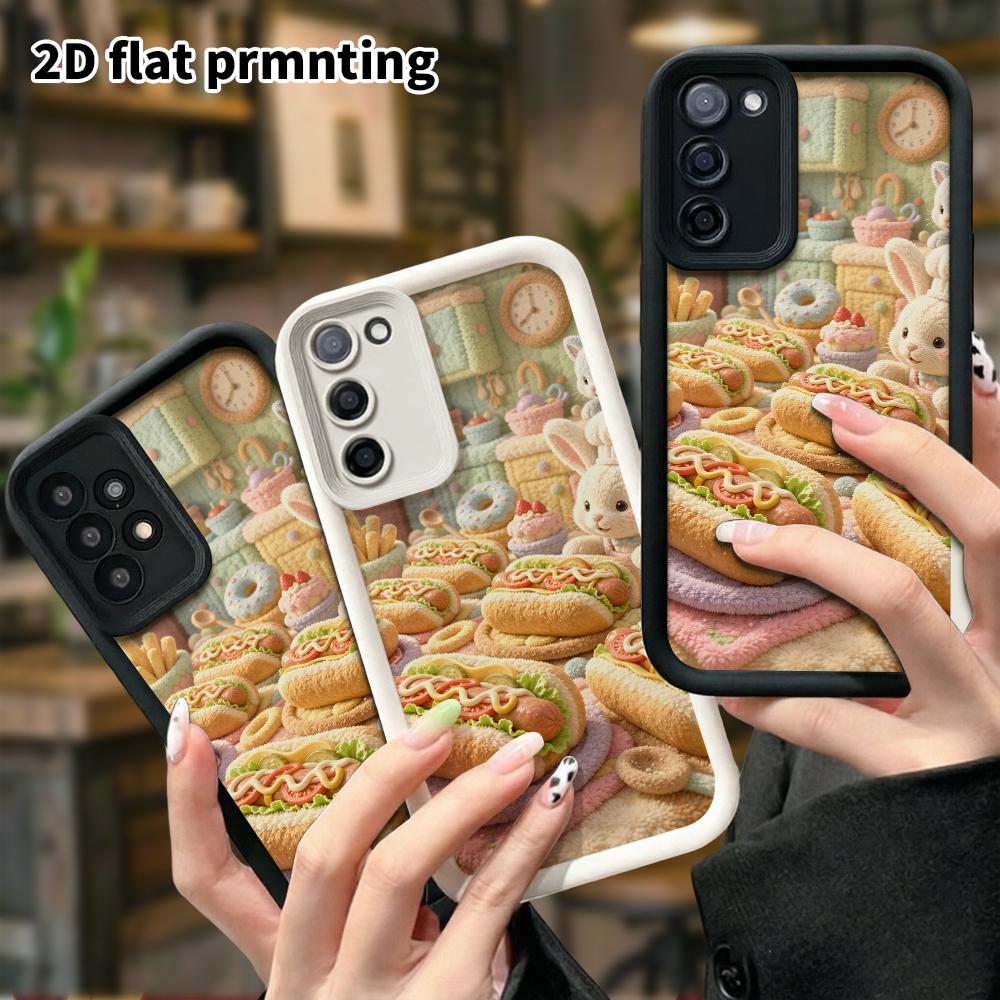 Phone Case: 2D flat, fits Samsung Galaxy A34 A35 M05 M06 S20 S22 S21 FE Plus 5G protective case, plush kitchen, perfect Christmas and Halloween holida