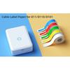 65 шт./рулон Самоклеящаяся этикетка для кабеля Бумажная мини-этикетка для идентификации волокна Портативная наклейка для принтера D110