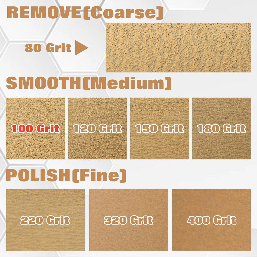 LEONTOOL Наждачная бумага 100 70 мм Ширина x 18 м PSA Шлифовальная сетка Мелкая Алюминий Деревообработка Шлифовка Автомобильная Полировка Рулон, Зернистость, Длинный, Клейкий, Желтый,