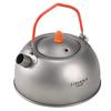 Lixada 600ml Titanium Tea Kettle for Boiling Water Coffee Tea Pot for Outdoor Camping Hiking