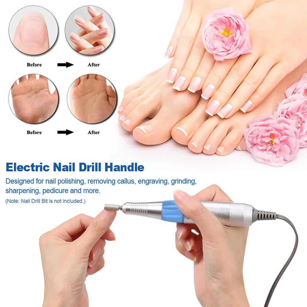 30000RPM Electric Nail Drill Pen Nail Drill Handle Handpiece for Manicure Pedicure Machine