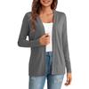 Women's Fashionable Solid Color Long Sleeved  Versatile Cardigan Jacket