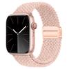 Эластичный радужный нейлоновый плетеный ремешок для Apple Watch с магнитной застежкой