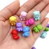 10pcs Cute Acrylic Bear Beads Handmade for Jewelry DIY Material Children Jewelry Accessory