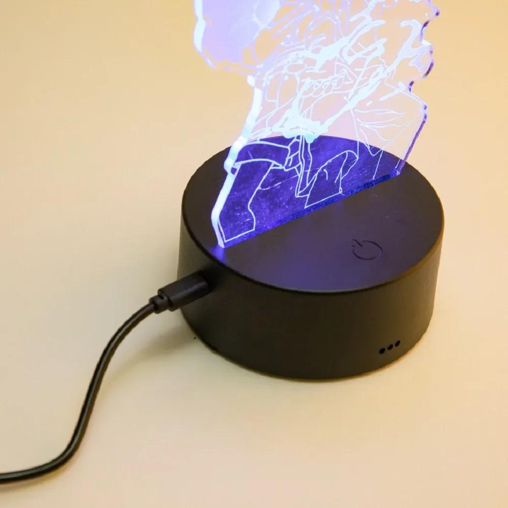 3D Hot Toys One Piece Night Lights 7 And 16 Color Changing Decorative Lights With Remote Control, Great Gift For Boys And Girls!