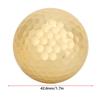 Gold-plated double-layer golf balls for high visibility and durability. A perfect gift.