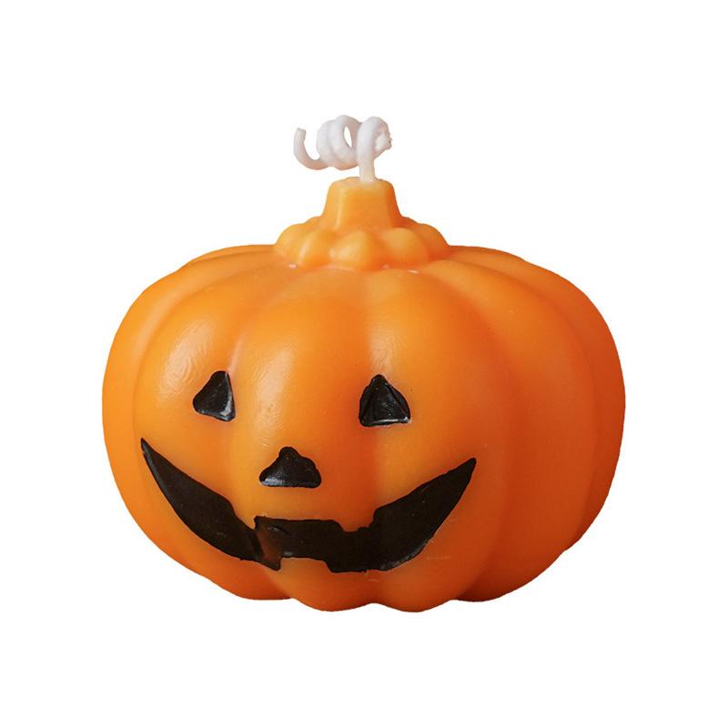 1 шт. Хэллоуинская свеча ручной работы в форме тыквы с ароматом фрезии глаука, милая свеча, атмосфера ужаса при свечах, ароматерапия