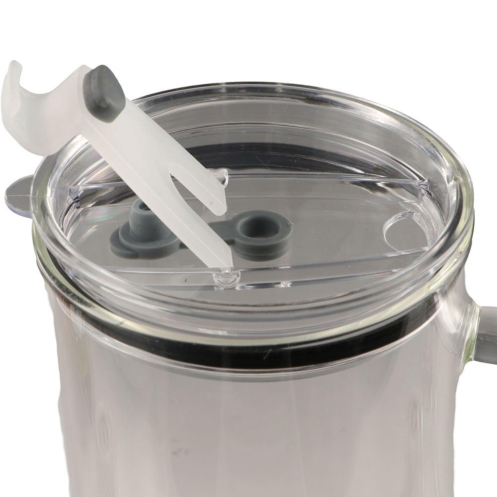 Transparent Glass Tumbler with Lid and Straw Drinking Glass Mug Glass Water Cup  Summer