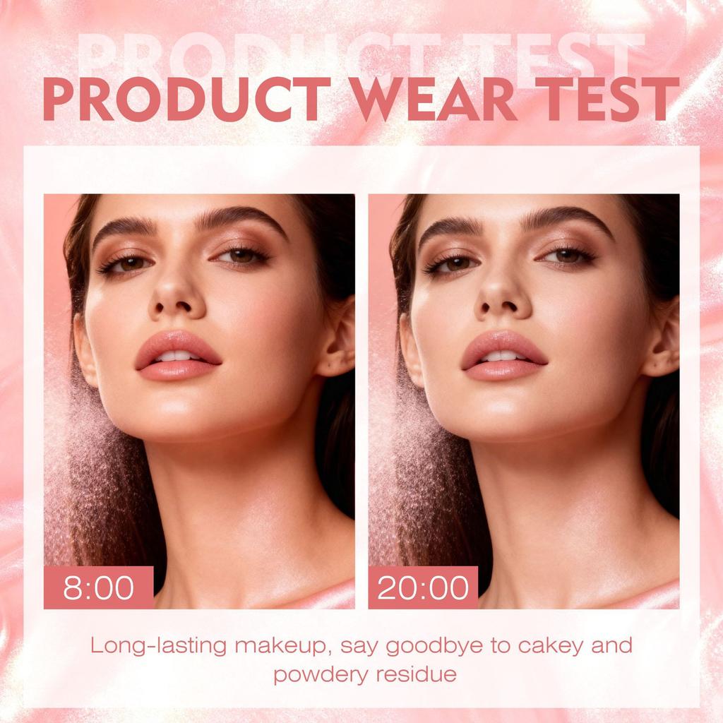 Kiss Beauty Жемчужная пудра, пудра-песок, блестящий спрей, водостойкий и стойкий, защита от пота, фиксация