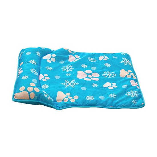 Pet Ice Silk Cooling Pad Non-slip Foldable Breathable Summer Cat Dog