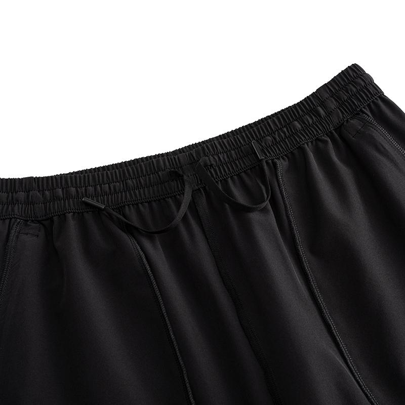 Men's Pants Anta Comfortable Woven Sports Pants Men's Basic Black