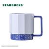 Синяя геометрическая кружка для кофе Starbucks