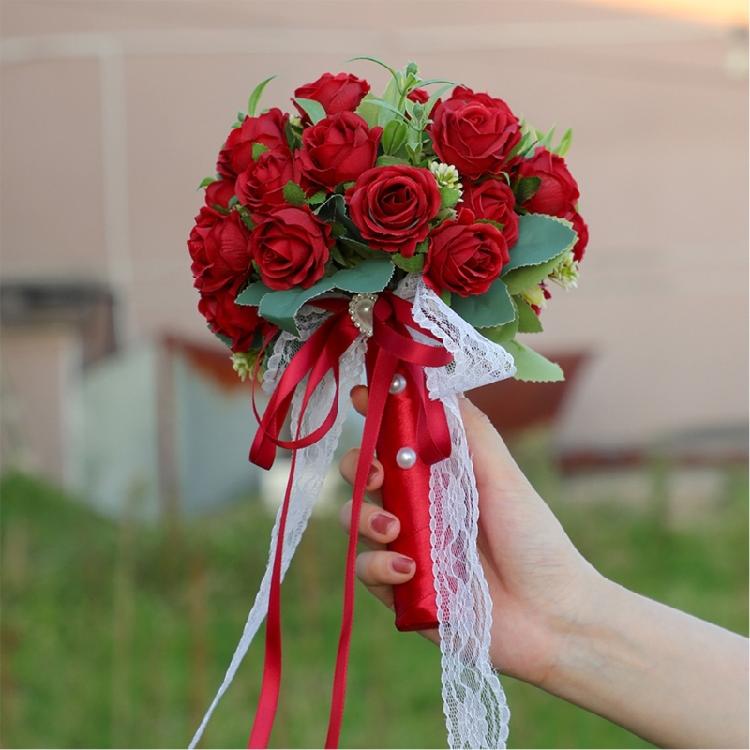 Искусственный Цветок Розы Свадебный Букет Многоразовый Шелковый Цветочный Ансамбль из Роз Для Свадьбы Юбилея Фотографии Важный Элемент