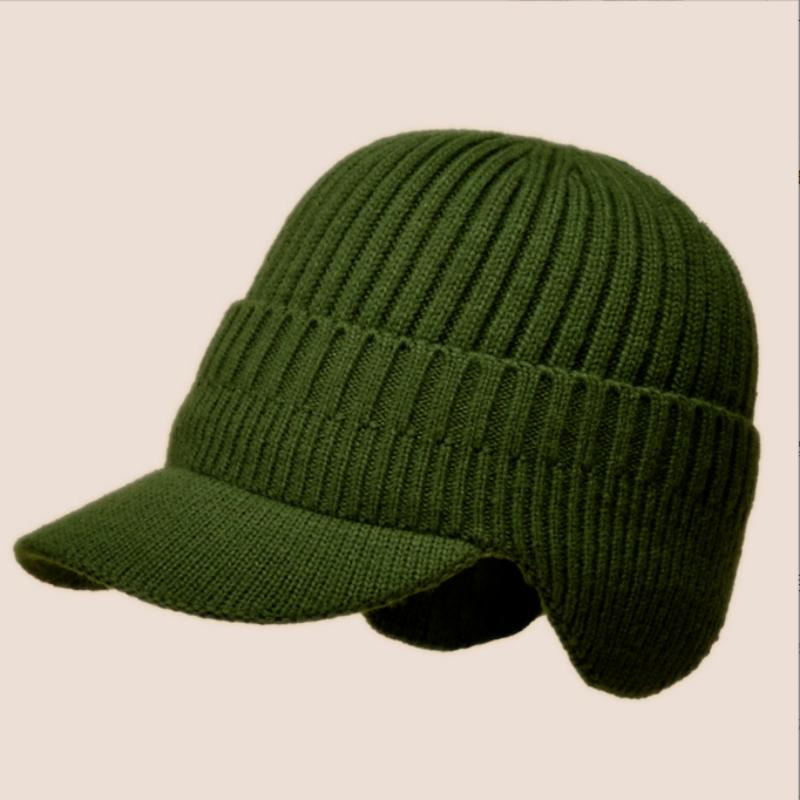 Теплая шапка зимняя с флисовой подкладкой мужская шапка-ушанка зимняя холодостойкая трикотажная мужская шапка шерстяная маска для мотоциклиста