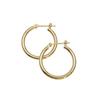 K18 Gold Hoop Earrings 20mm 2mm Width 1 Pair [Speranza]