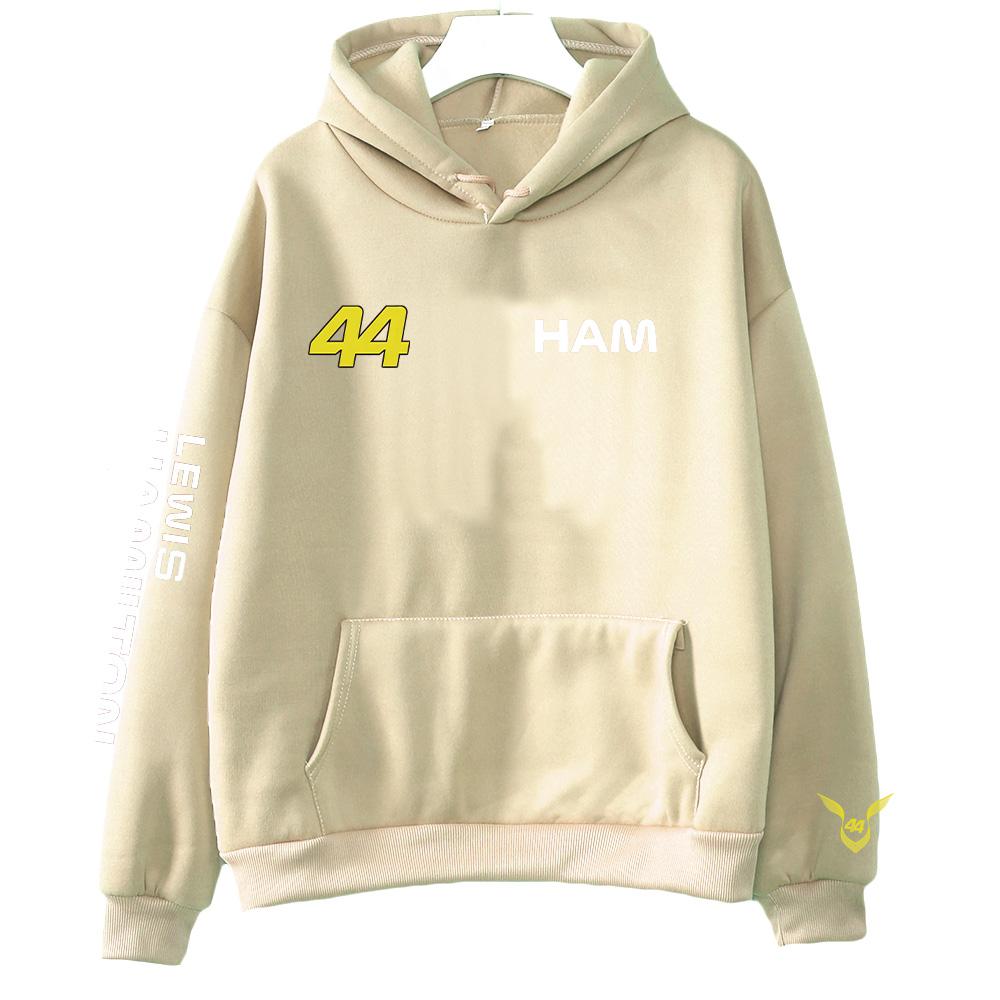 Худи Hamilton 44 Худи Lewis Hamilton Racing Унисекс Модная одежда С длинным рукавом Уличная мода Спортивный костюм Худи