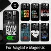 Чехол для телефона Gym Moode для iPhone 17, 16, 15, 14, 13, 12, 11 Plus, Pro, магнитный, для беспроводной зарядки Magsafe