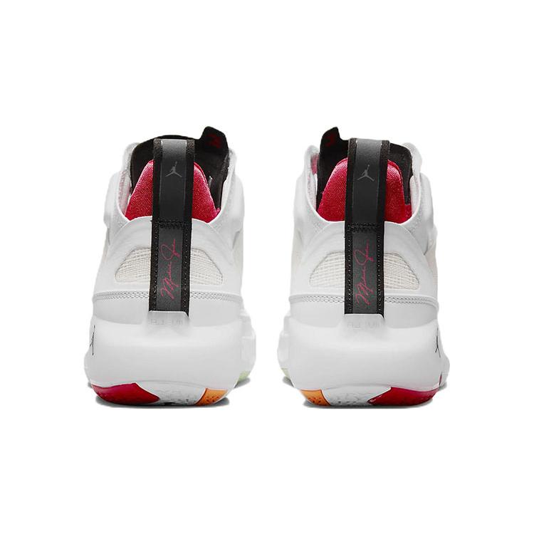 Air Jordan 37 Grade School 'Hare' (Unisex) White / Light Silver / Black / True Red Kids' Basketball Shoes DD7421 160