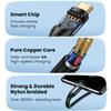 100W 3-in-1 Fast Charging Cable Intelligent Support For Ultra-Fast Charging USB, Visual Power Charging Via Multiple Interfaces