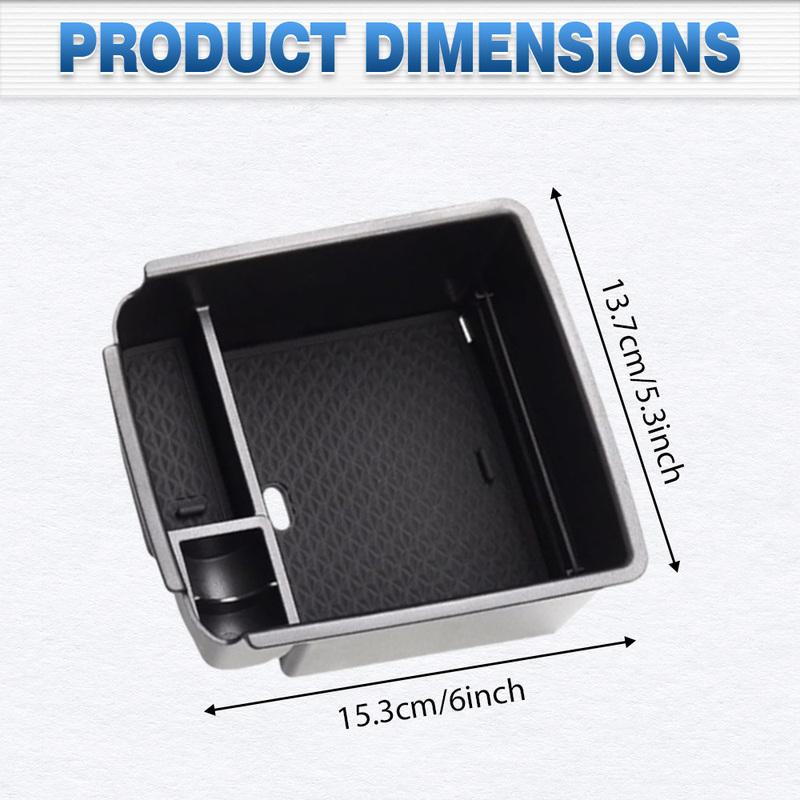 For VW Tiguan Mk2 2017 2018 Armrest Storage Box with Mat Car Center Console Armrest Storage Box