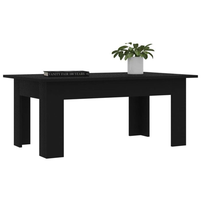 VidaXL Coffee Table Black 100x60x42 Cm Engineered Wood 801180