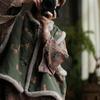 Johnature Женские винтажные жилеты с цветочным принтом, пальто, весна, круглый вырез, пуговицы, теплые, китайский стиль, женские, женские пальто