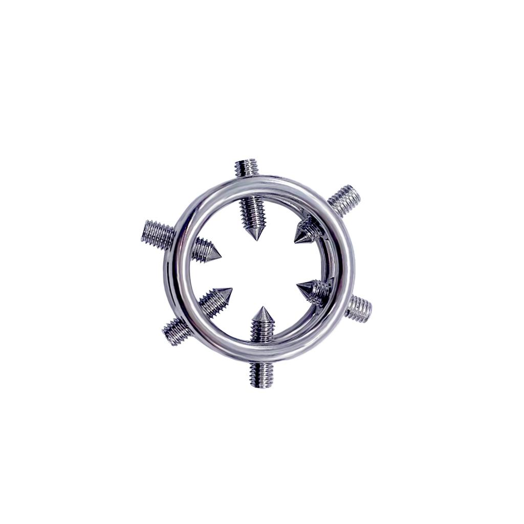 Запорное кольцо из нержавеющей стали, винт, регулируемый мужской замок целомудрия, кольца для пениса, клетка для пениса, рабское женское доминирование, БДСМ