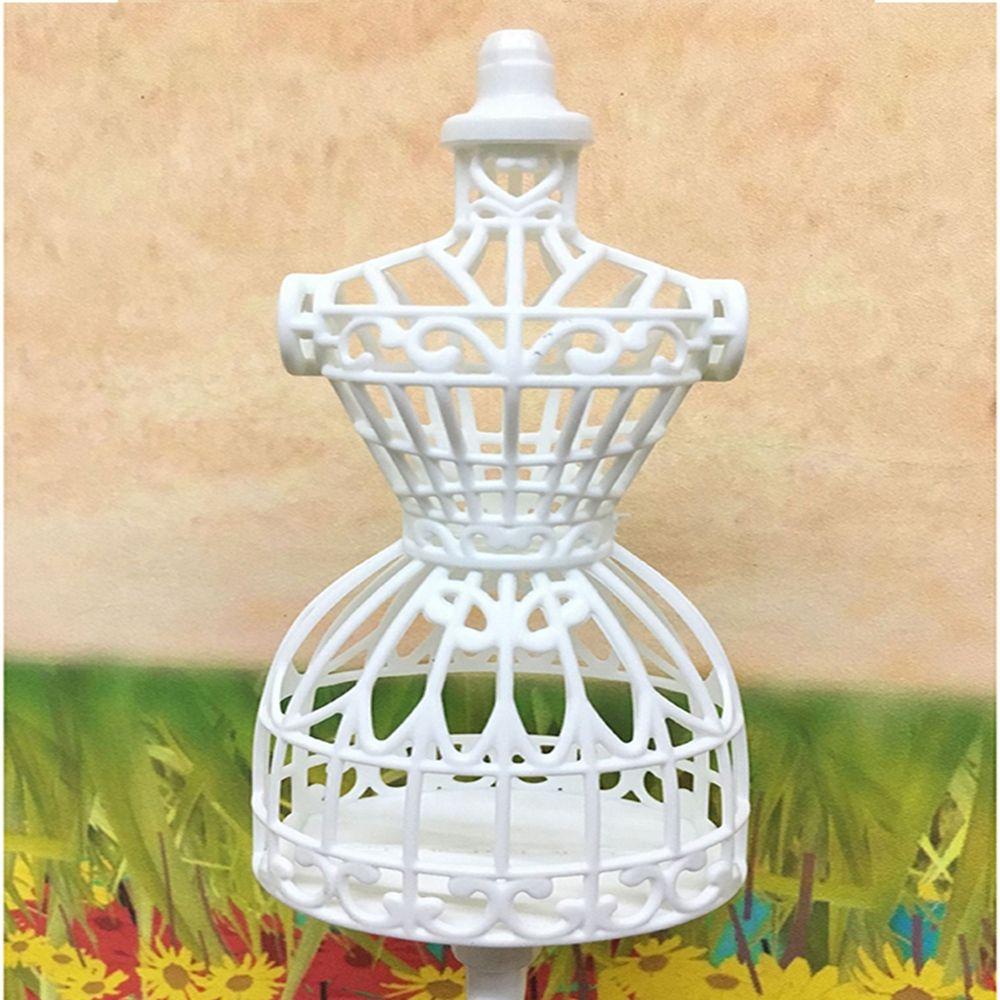 Girls Gift Dollhouse Accessories White Display Rack Doll Mannequin Holders Model Holder Stand