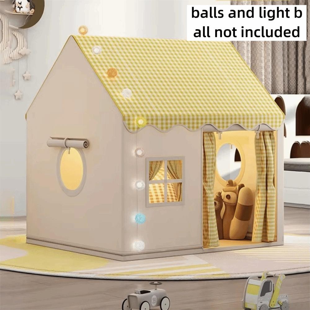 Double Curtains Kids Play Tent Foldable Toddler Tent Gifts Children's Castle Tent Children Toys
