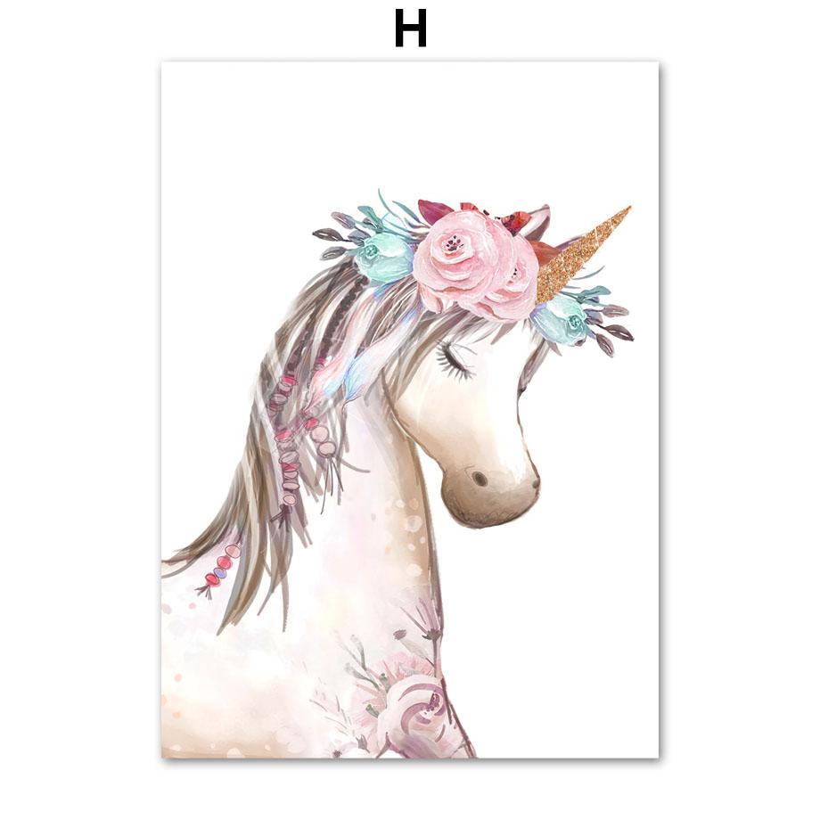 Розовая принцесса, бабочка, единорог, корона, имя на заказ, настенное искусство, холст, живопись, постеры и принты, фотографии для девочек, декор для детской комнаты