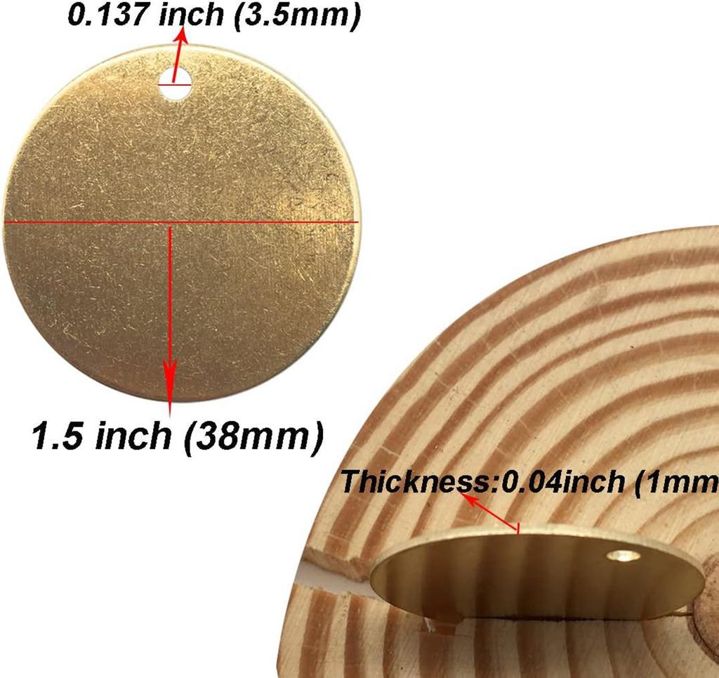 Персонализированные украшения, дисковые украшения, стабильные заготовки для штамповки, латунные заготовки для изготовления авторских украшений и рукоделия