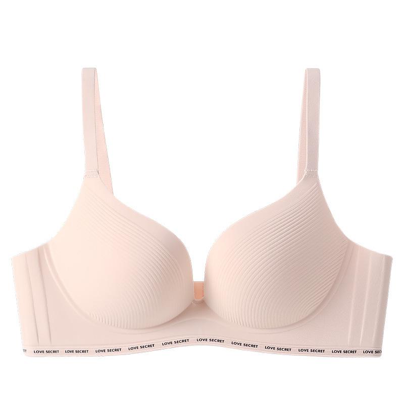 High-quality new seamless underwear women's small breasts gather without steel ring, anti-sagging, sub-breasts fixed cup bra