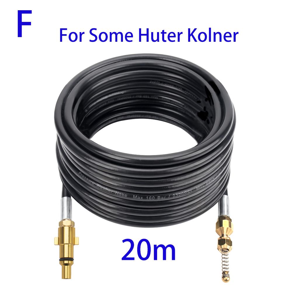 20m Pressure Washer Sewer Drain Water Cleaning Hose Car Washer Pipe Line Cleaning Kit Sewage Jet Hose High Pressure Pipe Cleaner