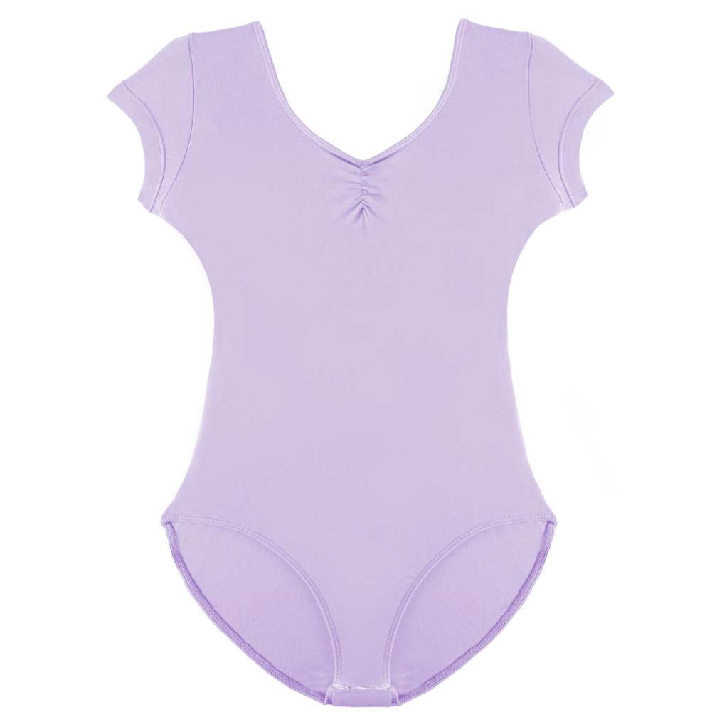 Балетные купальники для девочек с коротким рукавом, хлопковые с тюлем, одежда для балетных танцев, костюм для гимнастических тренировок