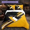 Pittsburgh Penguins Pattern Microfiber 3Pcs Bedding Set Decor Duvet Cover Set For Bedroom Home Use