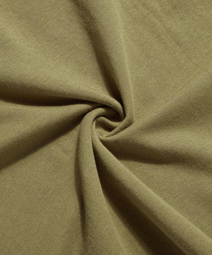 Beulonseun Винтажная футболка-henley с коротким рукавом Зеленая