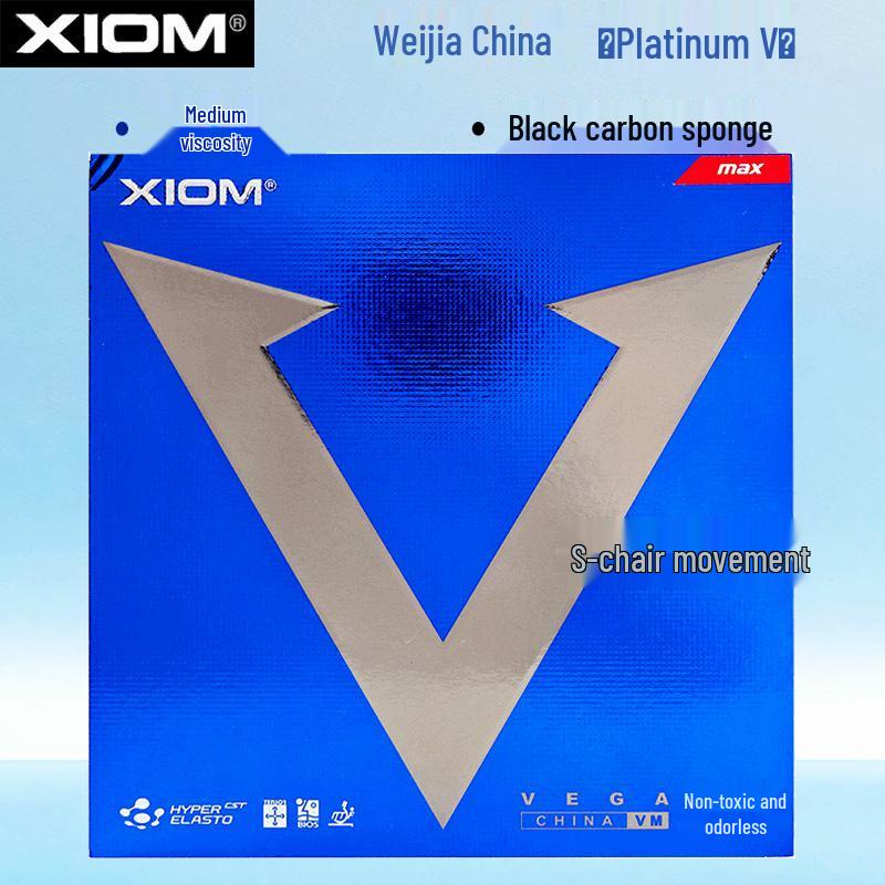 Накладка Xiom Fierce White Platinum V с шипами VEGA Blue - Накладка для настольного тенниса