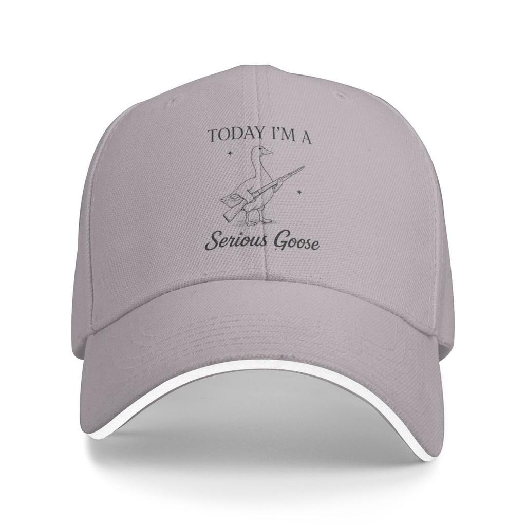 Baseball Caps Today I'm A Serious Goose Lovers Goose With Gun Graphic Female Male Outdoor Spring Caps