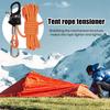 Натяжитель веревки для палатки с карабиновым зажимом Регулятор ремешка Компактный размер Портативный универсальный самоблокирующийся натяжитель веревки для палатки Инструмент для уличного оборудования
