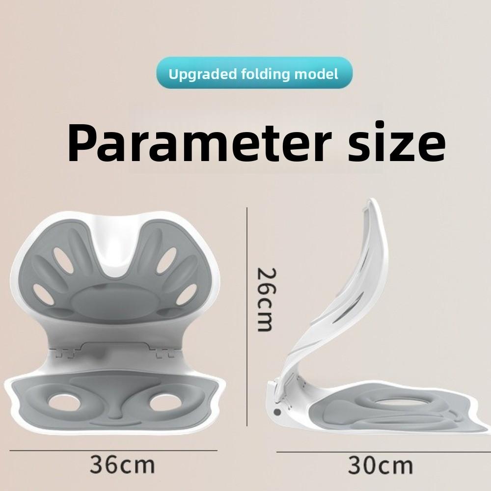 Складная подушка для поддержки спины Мягкая дышащая подушка для поясницы стула Регулируемая легкая подушка для коррекции осанки