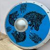 Hand Cut Blue Dragon Medieval Viking Shield 60.96cm Wall Sticker